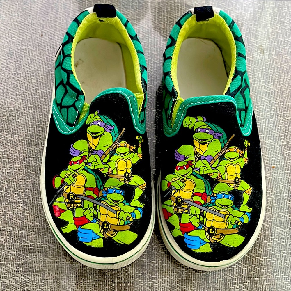 TMNT Ninja Turtles Shoes Boys Slip On.
